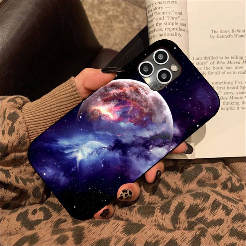 Colorful Space for Galaxy Universe  Phone Case for iPhone 11 12 13 Mini Pro XS MAX 8 7 6 6S Plus X 5S SE 2020 XR Cover