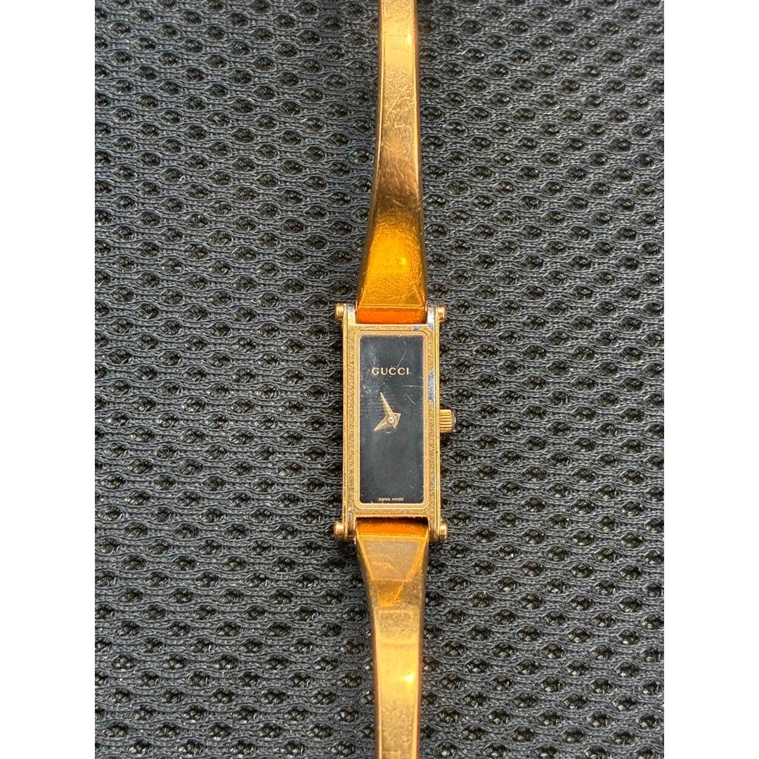 Used GUCCI 1500L bangle watch gold ladies