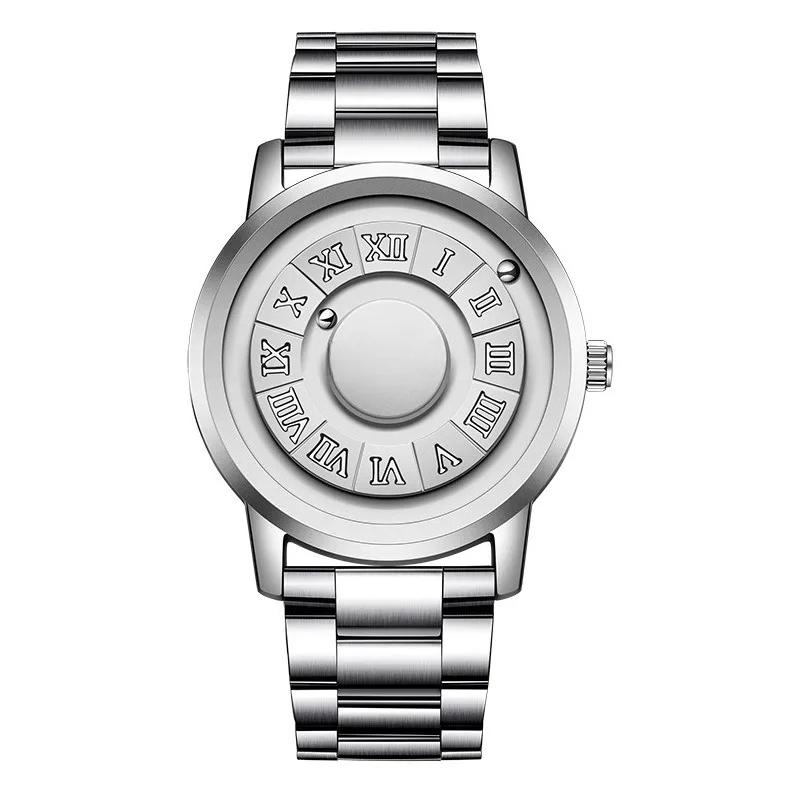Fashion Leather Watch Men Creative Rolling Pointer Design Watch Men Casual Business Military Men's Quartz WristWatches