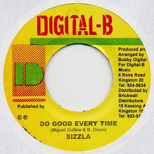 7inch Record SIZZLA - Do Good Every Time NONE Digital-B Jamaica Reggae, Ska & Dub Used