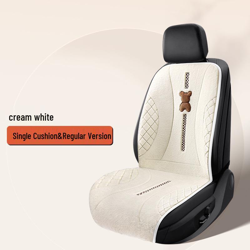 SF Rabbit Plush Heating Pad Car Seat Cushion - Bear Cartoon Winter Warmth Interior Supplies