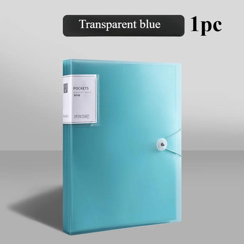 A4 Document Organizer with 60 Transparent Pockets -Multi-Layer Office and School Storage Folder Desk Organizer  Binder,For Paper