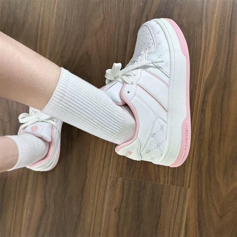 Koreanische Version der Nischenplattform eisblaue Board-Schuhe Damen Ins Tide 2025 Frühling neu vielseitige Sport- und Freizeit-weiße Schuhe