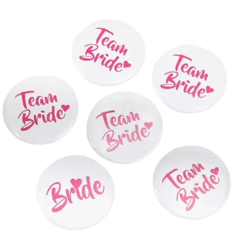 6/8/11Pcs Bride and Bride Squad Pins, Bachelorette Party Badges Bachelorette Party Button Pins for Wedding Party