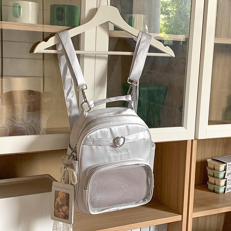 New Fashion Cute Bag Transparent Large Capacity Leisure Handbag Student Girl Shoulder Bag Backpack