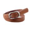 Imitation Leather Women Belt Adjustable Length Pin Buckle Waistband Dress Shirt Tops Belt Fashion Accessories