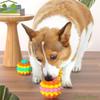 Bissfester Hund Elastischer Ball Spielzeug Hohe Elastizität TPR Hund Zahnreinigung Spielzeug Buntes Haustier Kauspielzeug Zähne Schleifen