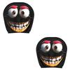 2PCS Cartoon Car Headrest Covers Exaggerated Car Seat Headcover  Halloween Christmas Holiday