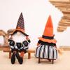 2025 Halloween Long Legs with Broom Dwarf Doll Creative Faceless Doll Home Decoration Desktop Ornaments