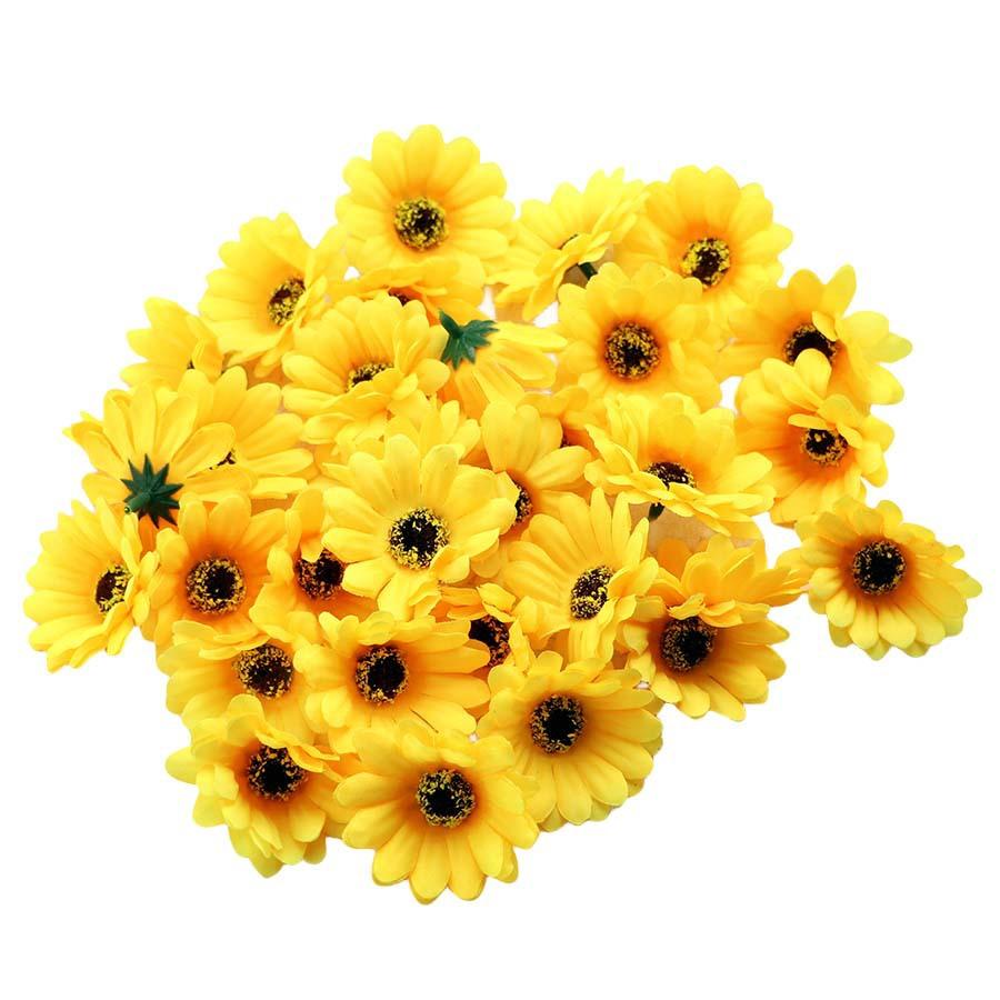 

Хризантема Подсолнух Домашнее украшение Букет Аксессуары DIY Материал ручной работы Аксессуары Праздничная композиция Цветы золотистый