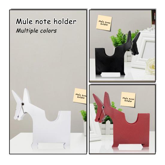 Desktop Memo Holder Sticker Note Holder Dispenser Pen Pencil Organizer Business Paper Container Funny Desk Decor