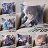 BBronya Star Rail Game Character Cushion Cover Throw Pillow Cover Hidden Button Durable Polyester Chair Cushion