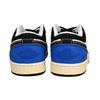 Jordan Air Jordan 1 Breathable Low top Vintage Basketball Shoes Men's Beige Black Blue HQ3437-101(Team6-)