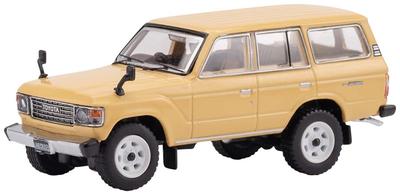 Gaincorp Products 1/64 Scale Toyota Land Cruiser 60 RHD Beige Finished Model KS-029-86