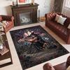 Witchcraft Theme Crystal Velvet Rug Personalized Custom Name Text Soft Floor Mat Home Decor