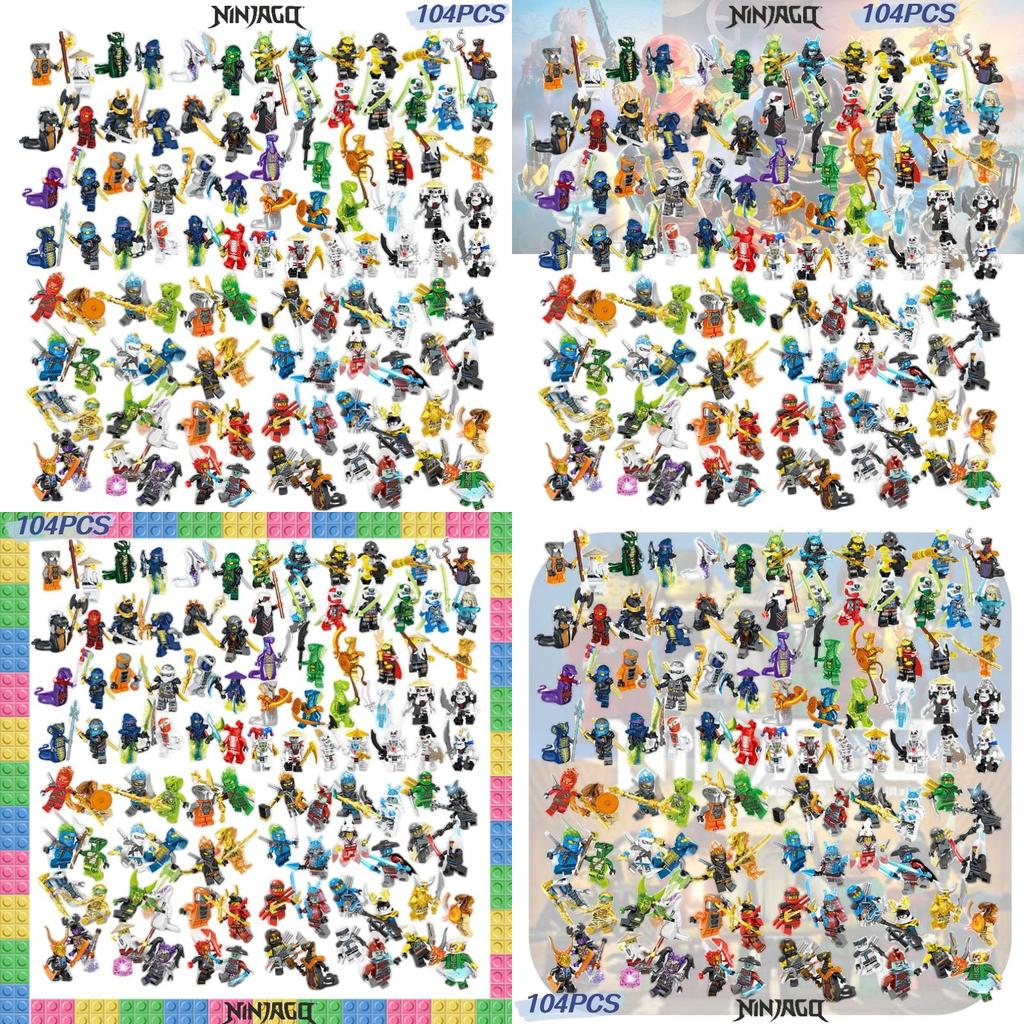 High-quality Moc 104pcs Phantom Ninja Building Blocks Abs Plastic Non-electric Diy