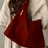 New Vintage Female Large Capacity Shoulder Bags Retro Wedding Tote Bags Casual Red Pu Leather Handheld Women'S Handbags Quality