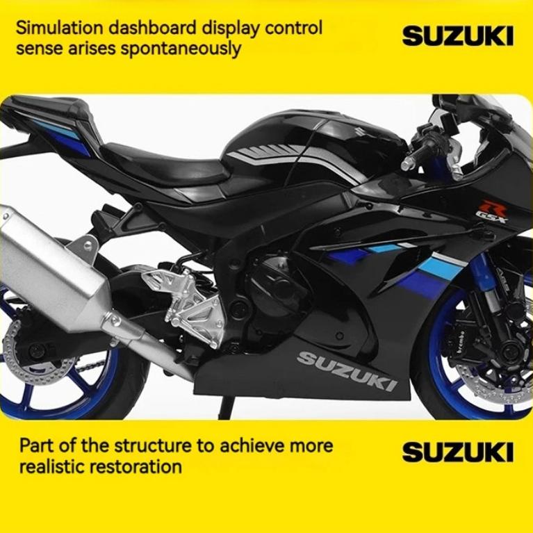 1/12 Scale SUZUKI GSX1000 Diecast Motorcycle Model - Realistic Design, Ideal for Bike Enthusiasts, Perfect Gift for All Ages