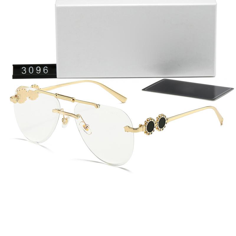 New frameless toad glasses men's fashion trend sunglasses fashion driving Internet celebrity sunglasses