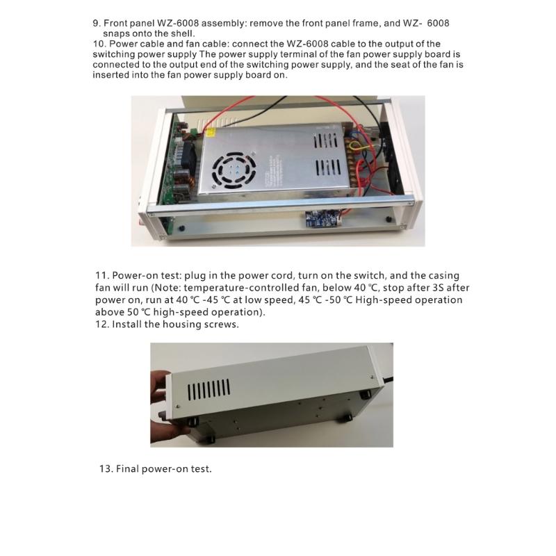 1 Set H08 Housing Shell Loose Part for WZ6008 Adjust Power Supply (Loose Part Not Include Power Supply Self-Assembly)