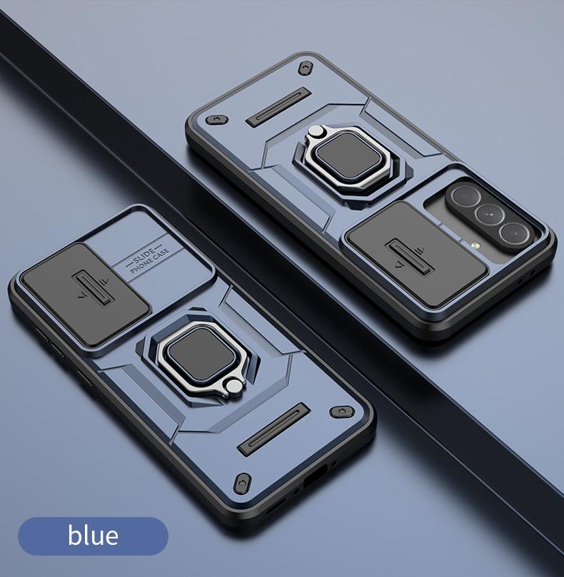 Samsung A56 Battle Bear Magnetic Ring Protective Case Galaxy A26 темно-синий