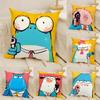 Cute Animal Gang Cool Pillow Case Home Living Room Decoration Linen Pillow Cases Cushion Cover