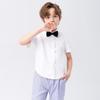 Boys' Short-Sleeve White Shirt for Summer & Performance