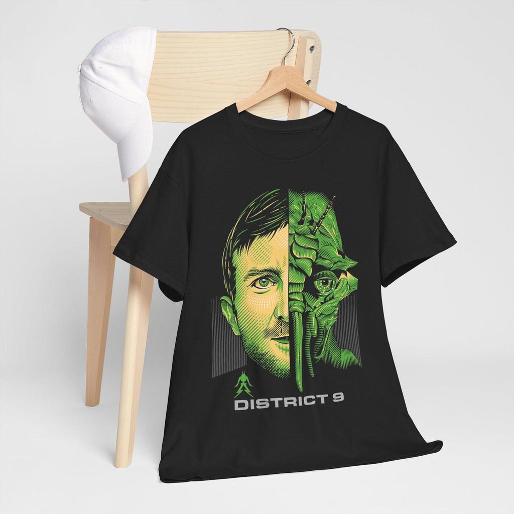 District 9 Alien Sci-Fi Action Movie Navy Black Tees T-Shirt Size S-5XL