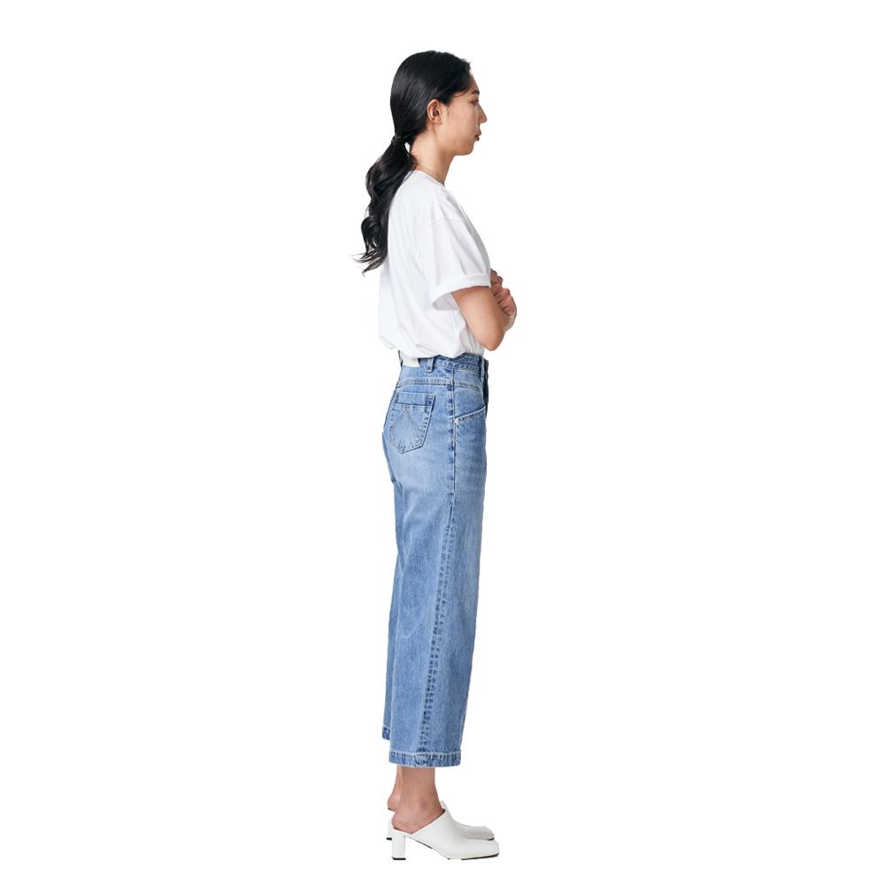DILETTANTISME A-Line Wide Crop Denim