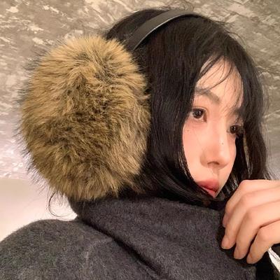 Winter Imitation Fur Earmuffs for Women Girls Plush Ear Muffs Outdoor Cold Protection Ear Covers Vintage Y2k Punk Warm Earmuff