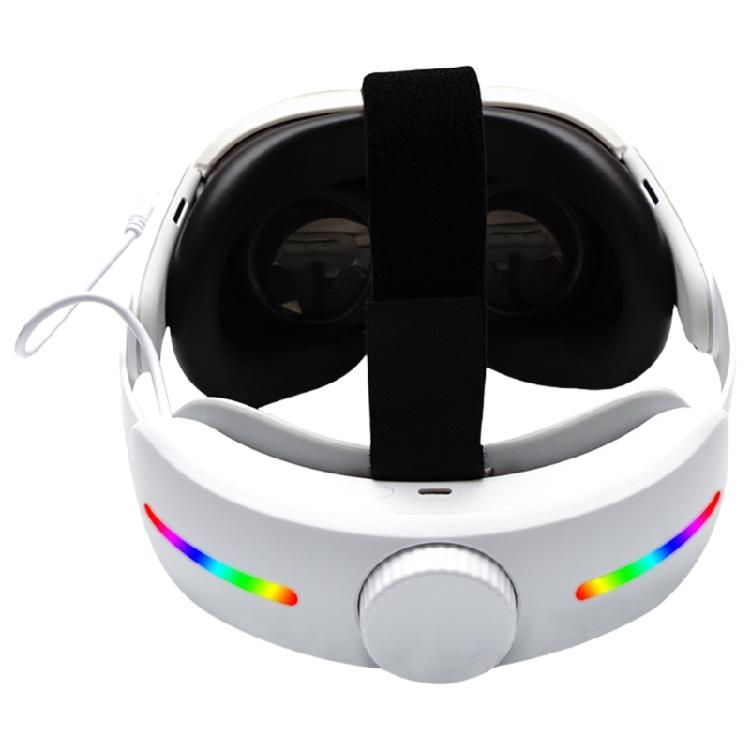 

4000mAh Rechargeable Head Strap VR Gaming Headband Breathable Headwear for Q 3 Essential Spare Accessory 1 білий