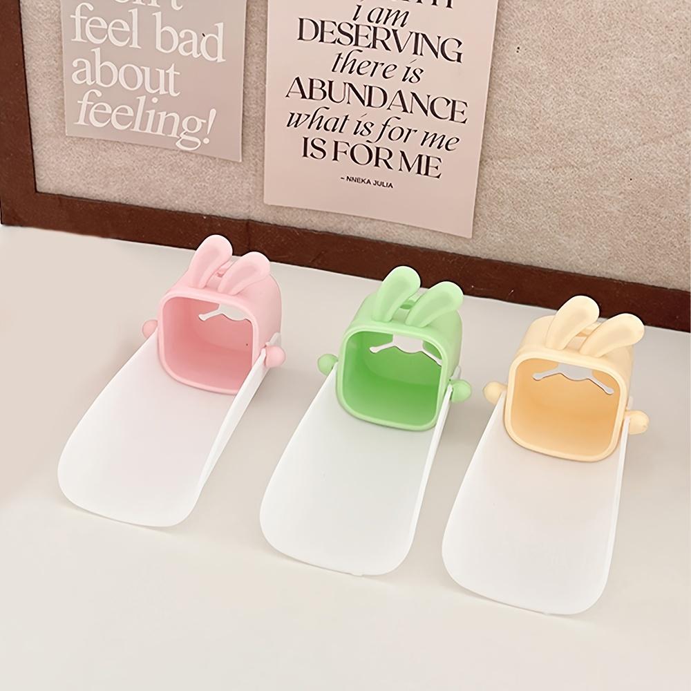 U-Shaped Faucet Extender with Cute Bunny Design - Durable Polyester Kitchen Sink Faucet Extender, Drinking Water Safe, Easy Installation