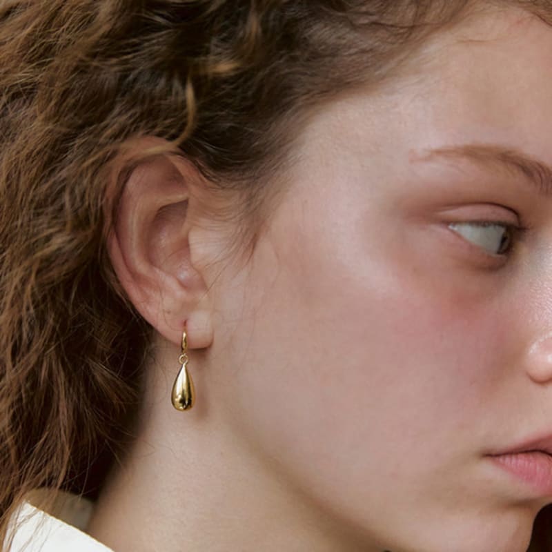 mimesi Rain Drop Earring (gold plated)