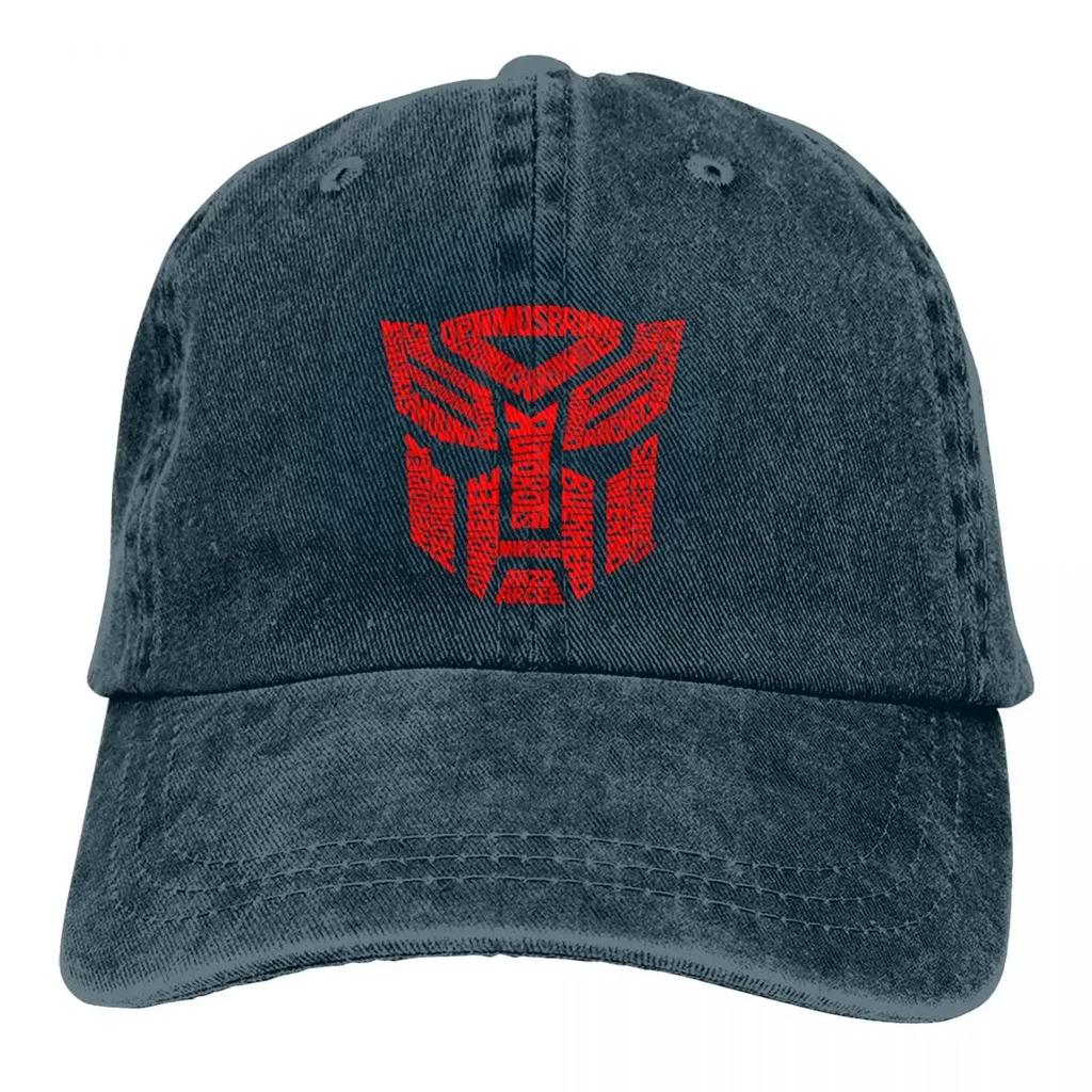 Summer Cap Sun Visor Autobots Red Hip Hop Caps Transformer Science Fiction Action Cowboy Hat Peaked Trucker Dad Hats
