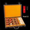 Premium Small-leaf Sandalwood & Rosewood Folding Chinese Chess Set