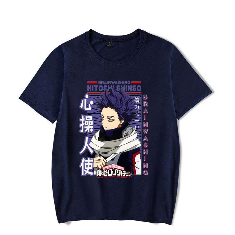 Nové tričko Anime Shinso Hitoshi Potisk Tričko Unisex Letní Ležérní O-výstřih Dámské Oblečení Krátký Rukáv