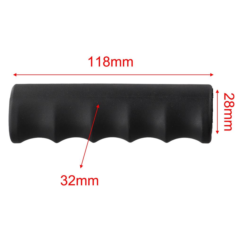 2 PCS Handle Cover Black Plastic Rubber Weatherproof