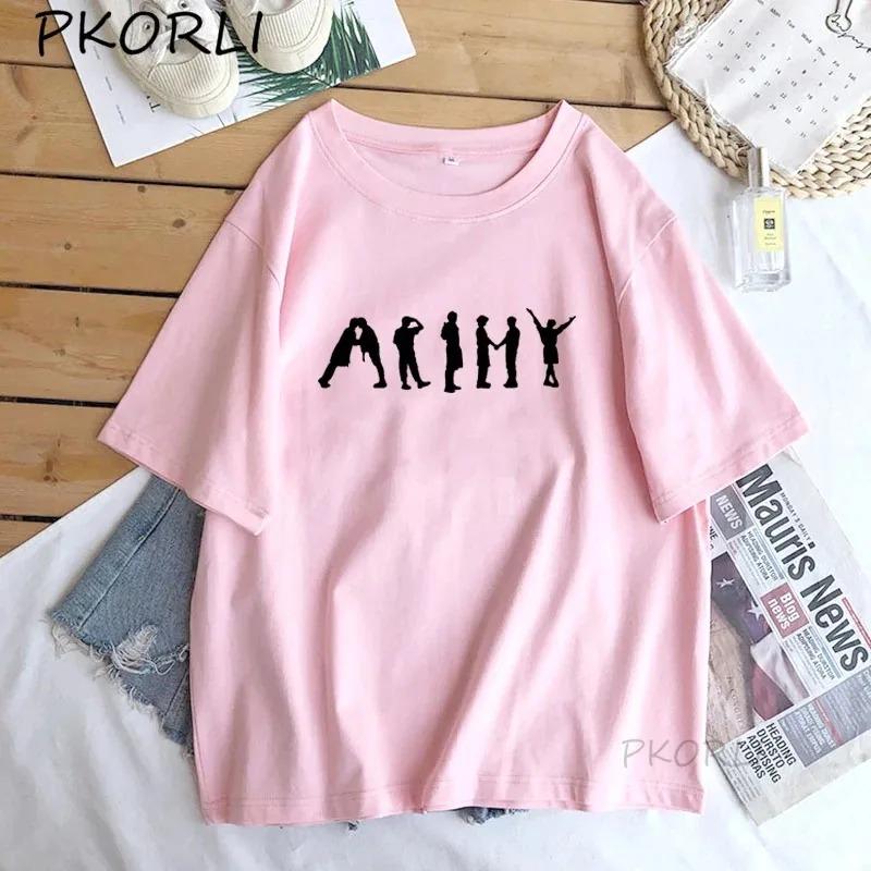 K Pop Tričko Streetwear Dámské Army J-Hope Tričko Permission To Dance Pánské Oblečení Bangtan Kpop Merch Top Streetwear Trička