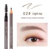 Haozhuang Dual End Eyebrow Pencil: Ultra-Fine, Waterproof, Smudge-Proof, Long-lasting for Natural Brows.