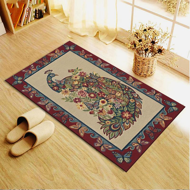2025 New Peacock Carpet Rug for Living Room Bedroom Home Sofa Decoration,Kids play Non-slip Floor Mat121