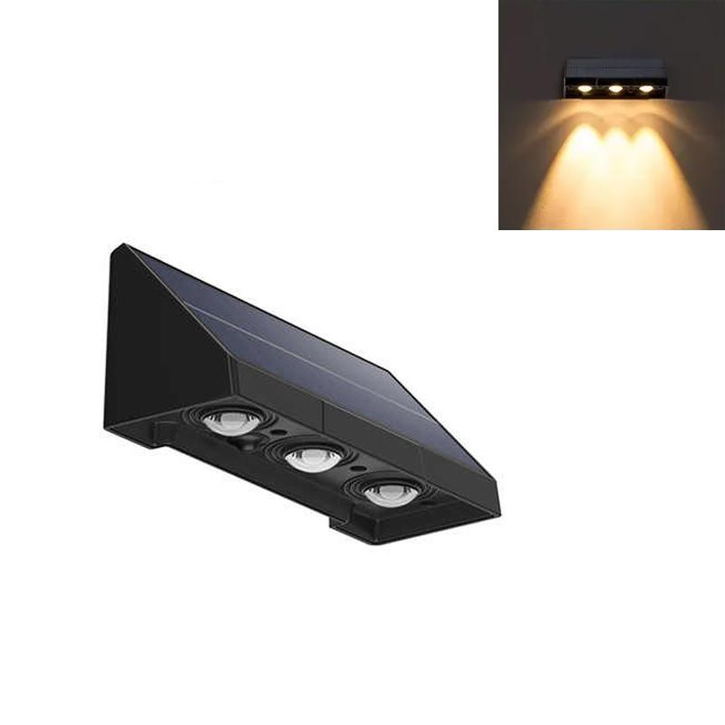 NEW Solar Wall Light Outdoor Illumination IP54 Waterproof LED Lamp Bulb Automatic Lighting At Night for Garden Yard or Balcony