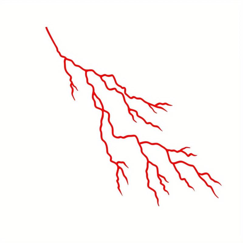 

Водонепроницаемая высококачественная декоративная наклейка на мотоцикл «Трещина молнии» для кузова, ветрового стекла, цвета латте. красный