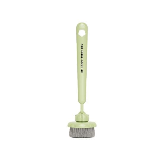 

Cleaning Brush Long Handle Oil-Proof 360-Degree Rotatable Head Pot Brush with PET High-Density Bristles Strong Stain Removal Cleaning Scrubber зелёный