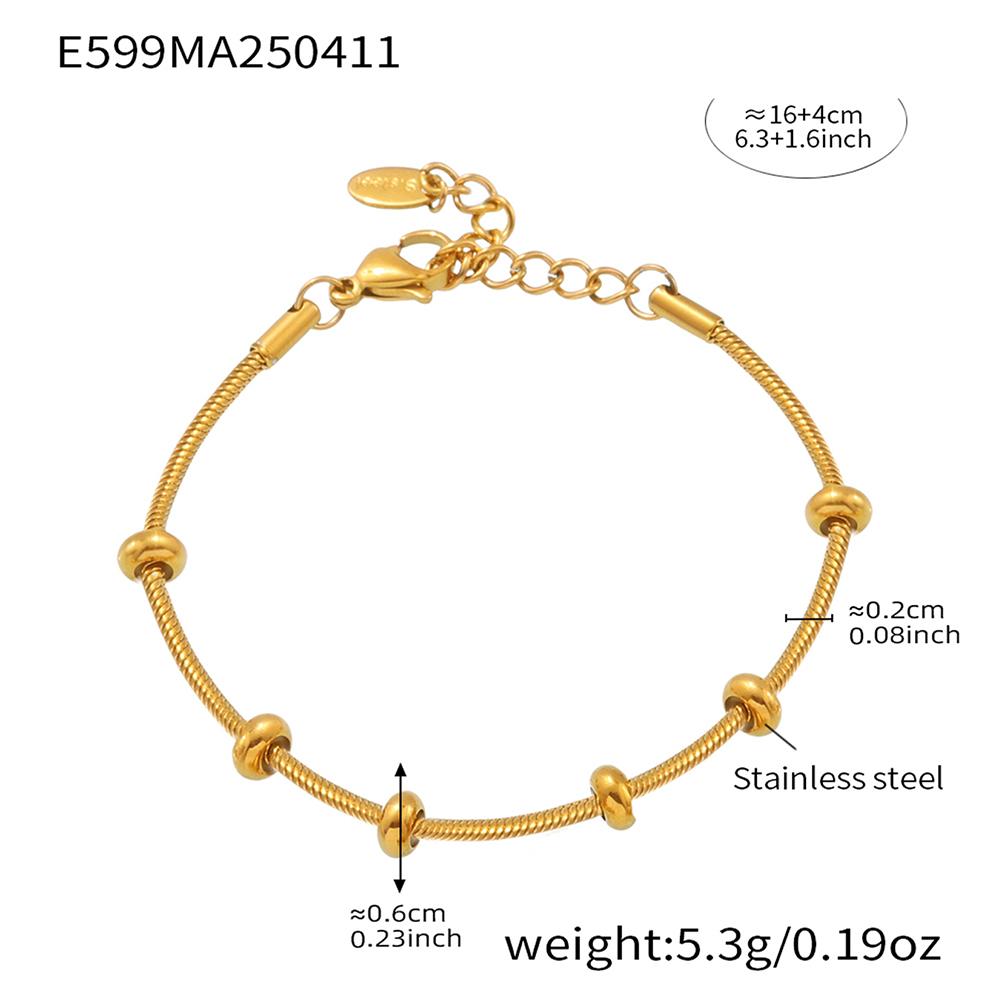 Stainless Steel Multi Bear Charms Bracelets For Women 18k Gold Plated Waterproof Non Tarnish Women's Removable Charm Bracelet