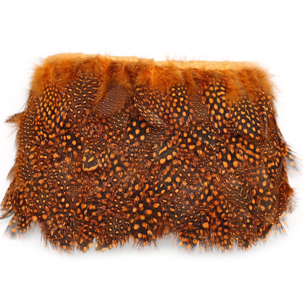 

Разноцветные перья куриного фазана для свадебного платья, юбки, украшения праздничной одежды и изготовления поделок своими руками 10meters оранжевый