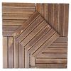 Karbonisierte Holzböden für Außenterrasse, Garten oder Balkon - Feuchtigkeitsbeständig, Korrosionsbeständig, Selbstverlegendes Design.