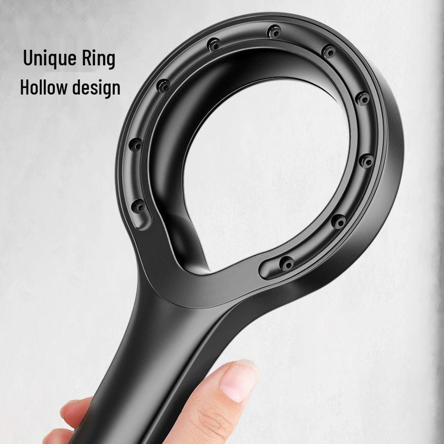 Soffione doccia pressurizzato turbocompresso stile Lotus con riscaldatore per vasca da bagno per uso domestico