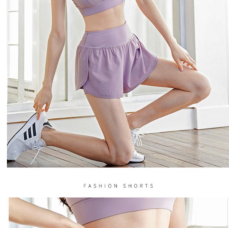 2023 Women's Summer High-Waist Running and Yoga Shorts - Breathable, Anti-Exposure, Two-Piece Design