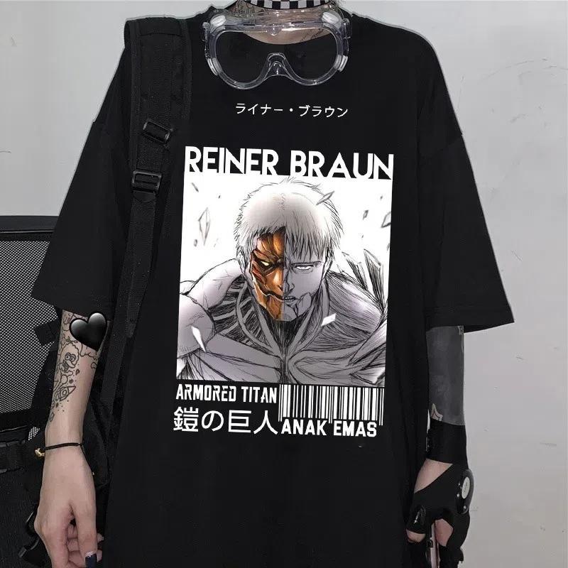 Hot Anime Final Season Attack On Titan T-shirt Women Men Kawaii Summer Casual Loose O-Neck Short Sleeve Tops Harajuku T-shirt
