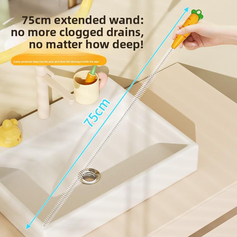 Pipeline Unclogger, Hair Remover for Sewer, Face Basin Cleaning Brush, Water Pipe Cleaning Tool, All-in-one Gadget